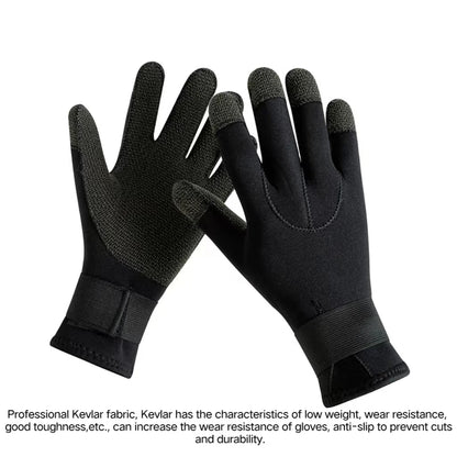 3mm Kevlar Diving Gloves Cut Resistant for Snorkeling Swimming Dive Accessories