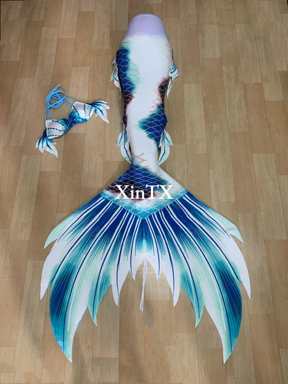 Big Mermaid Tail Adult Aquarium Diving Show Beach Costume Mermaid Dress Swimwear