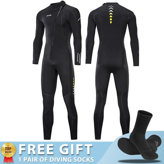 3mm Neoprene Wetsuit Men Surf Scuba Diving Suit Underwater Spearfishing Wet Suit